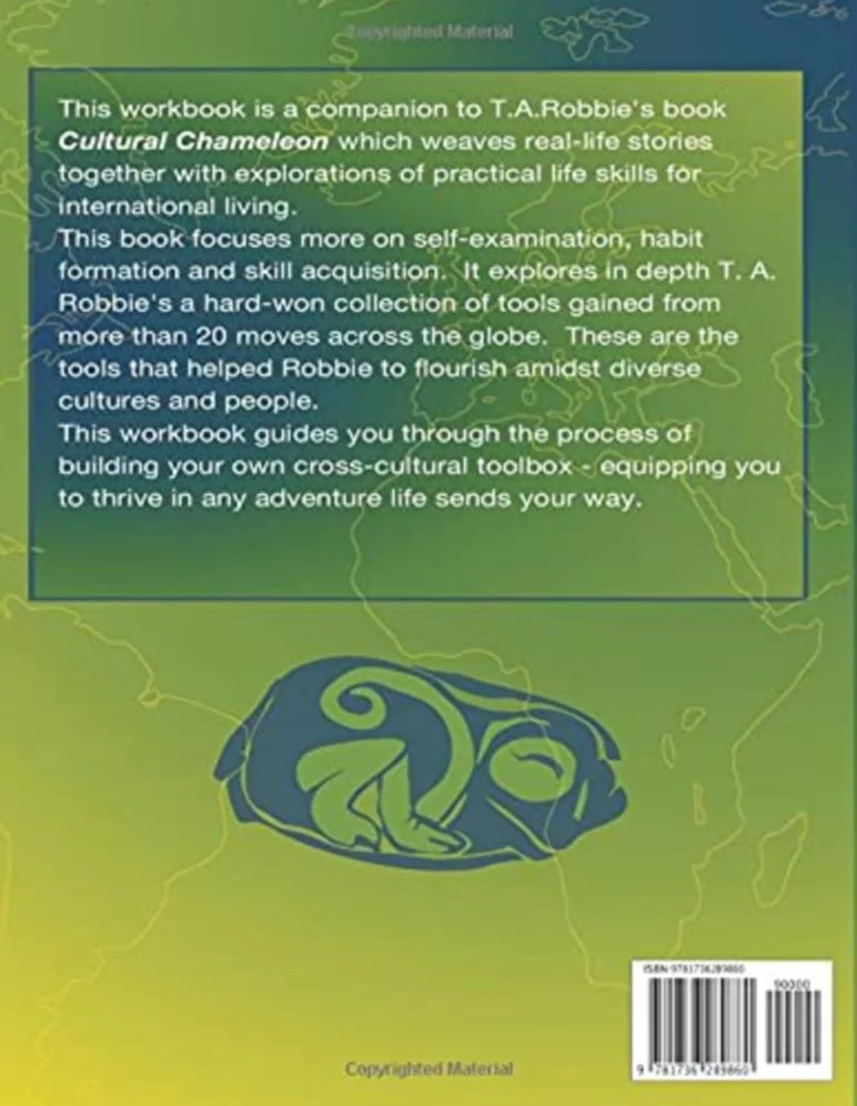2-Get-There | Lifelong Learning, Global Citizenship, Creative Expression | Serving Our Clients | Cultural Chameleon Workbook back cover